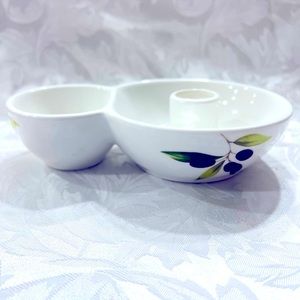 MAXWELL & Williams Porcerlain Candel Holder Beautiful White Hand Paint. A1626.